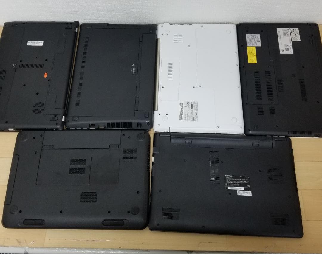 新春セール ジャンク品 メーカー混合 6台セット ノートＰＣ(B1613）