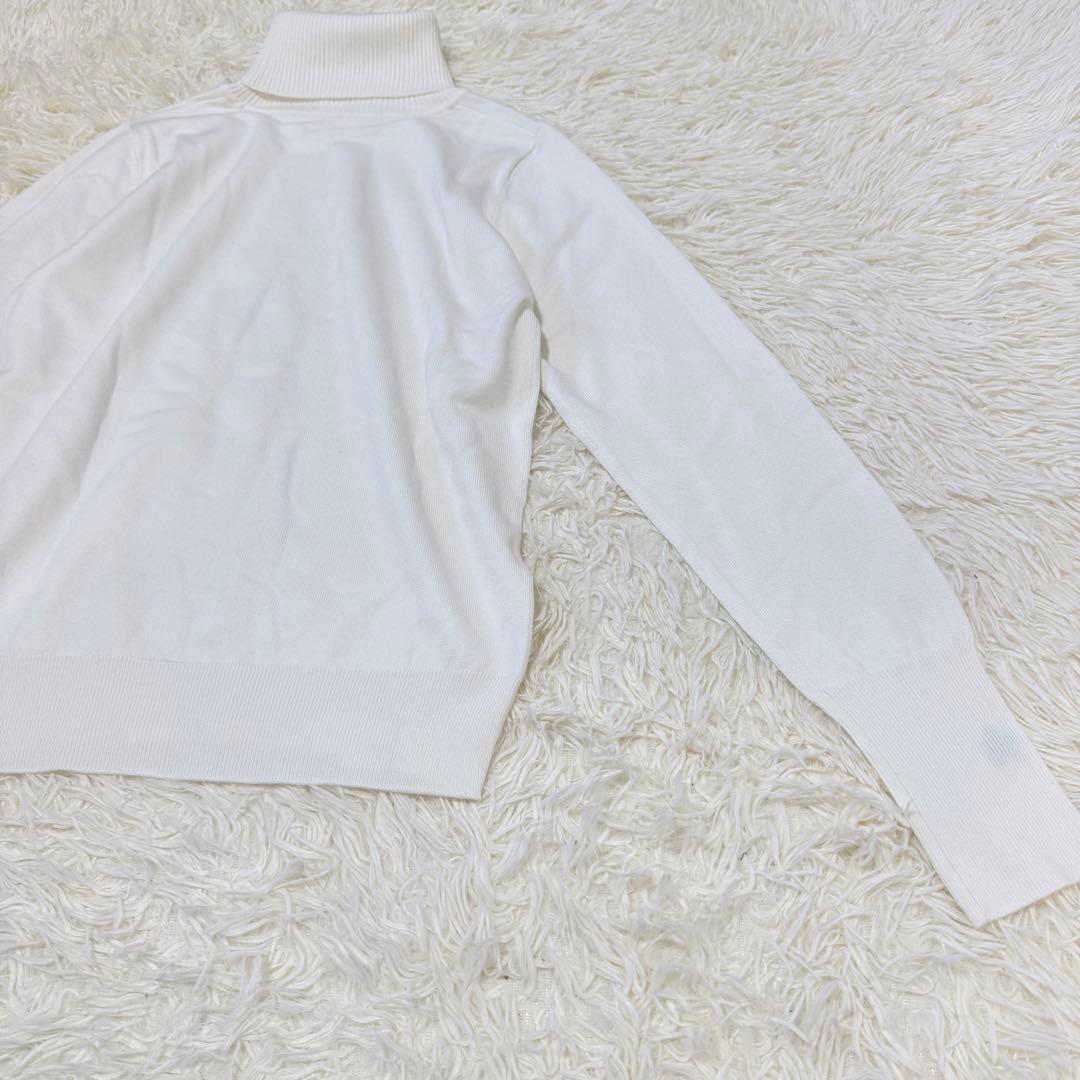 JENNE 星刺繍タートルニット ホワイト　M