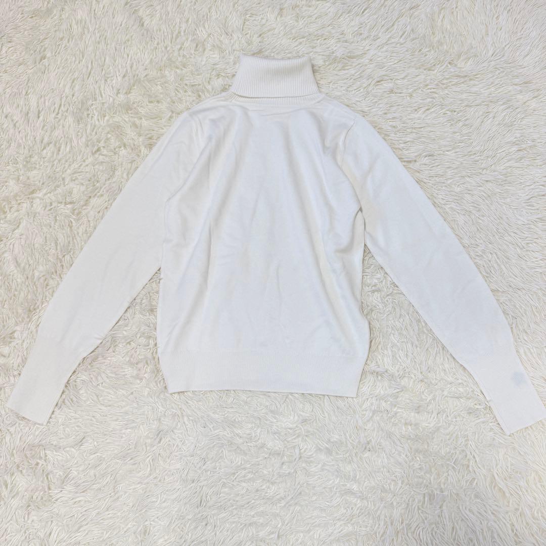JENNE 星刺繍タートルニット ホワイト　M