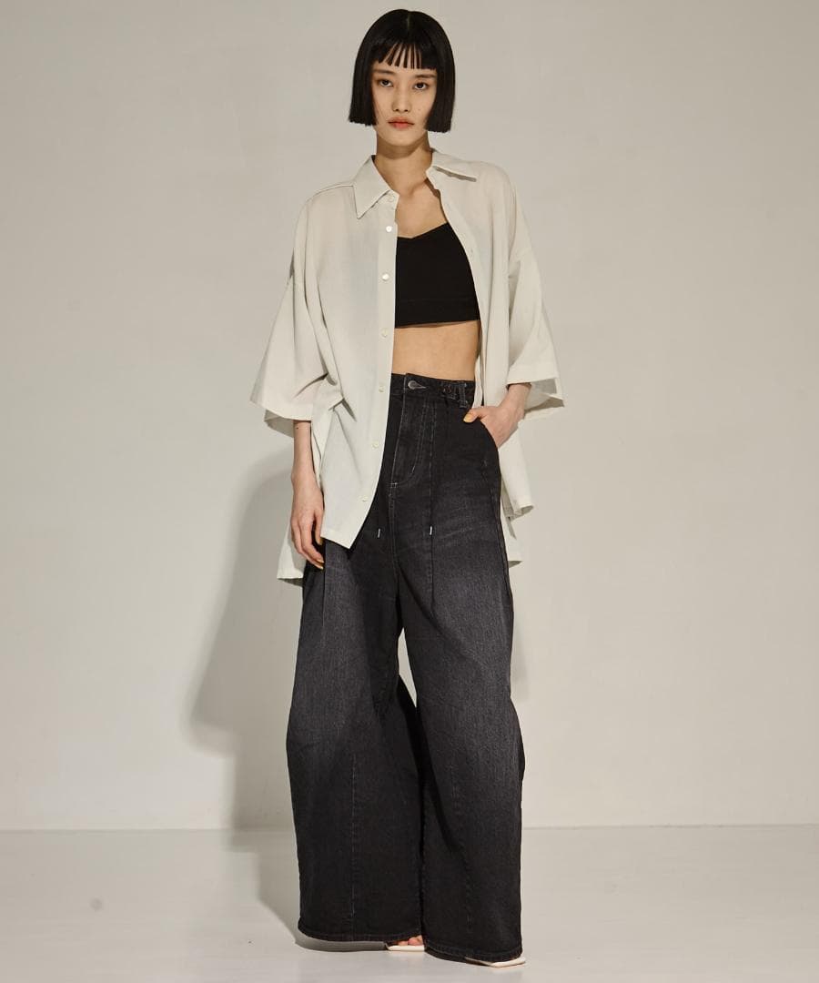 NEEDLES H.D. Buggy Pant Jean黒2バギーパンツ デニム