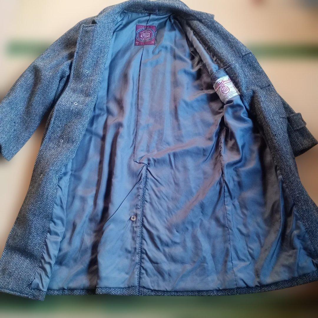 JPRESS HARRISTWEEDヘリンボーン ステンカラーコート