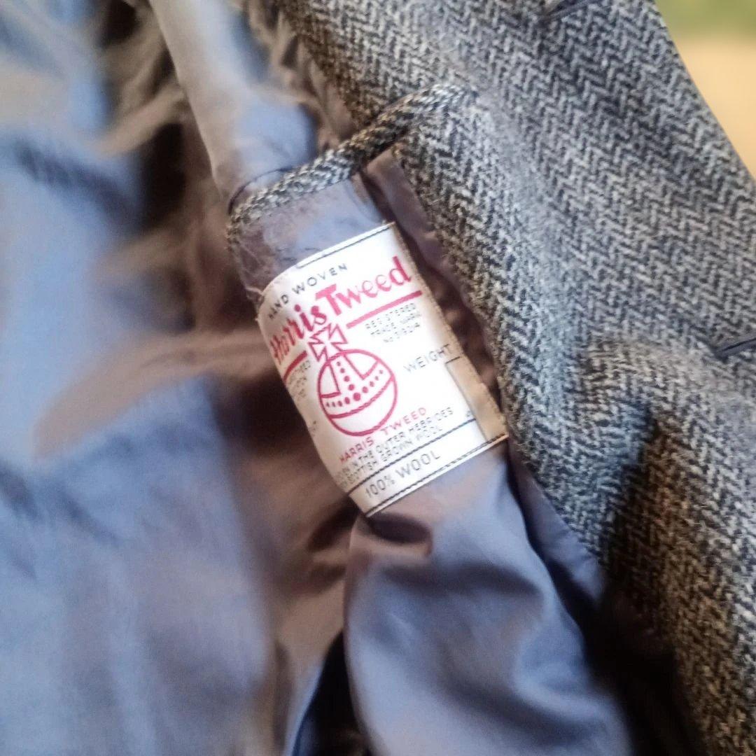JPRESS HARRISTWEEDヘリンボーン ステンカラーコート