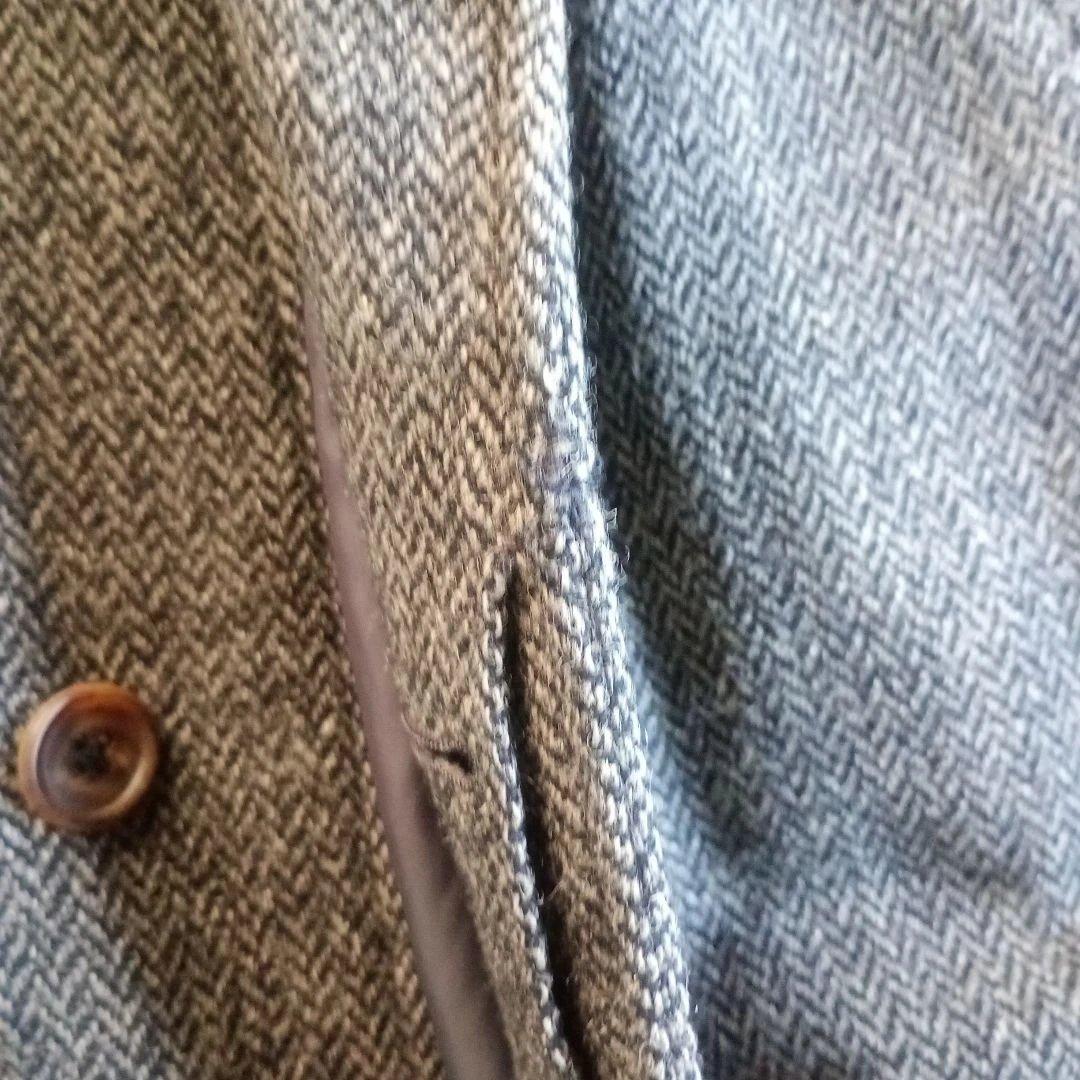 JPRESS HARRISTWEEDヘリンボーン ステンカラーコート