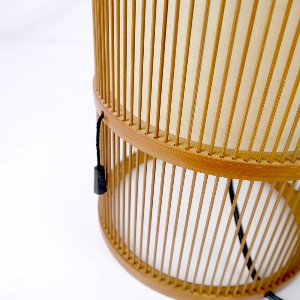 みやび行燈 駿河竹千筋細工 アンティーク 美品 フロアライト ランプ モダン