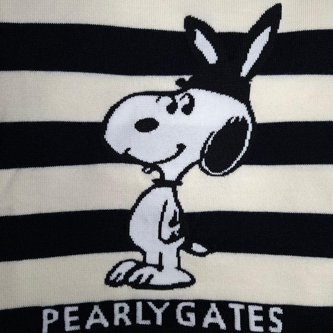PEARLY GATES スヌーピー ゴルフ ニットセーター ボーダー M