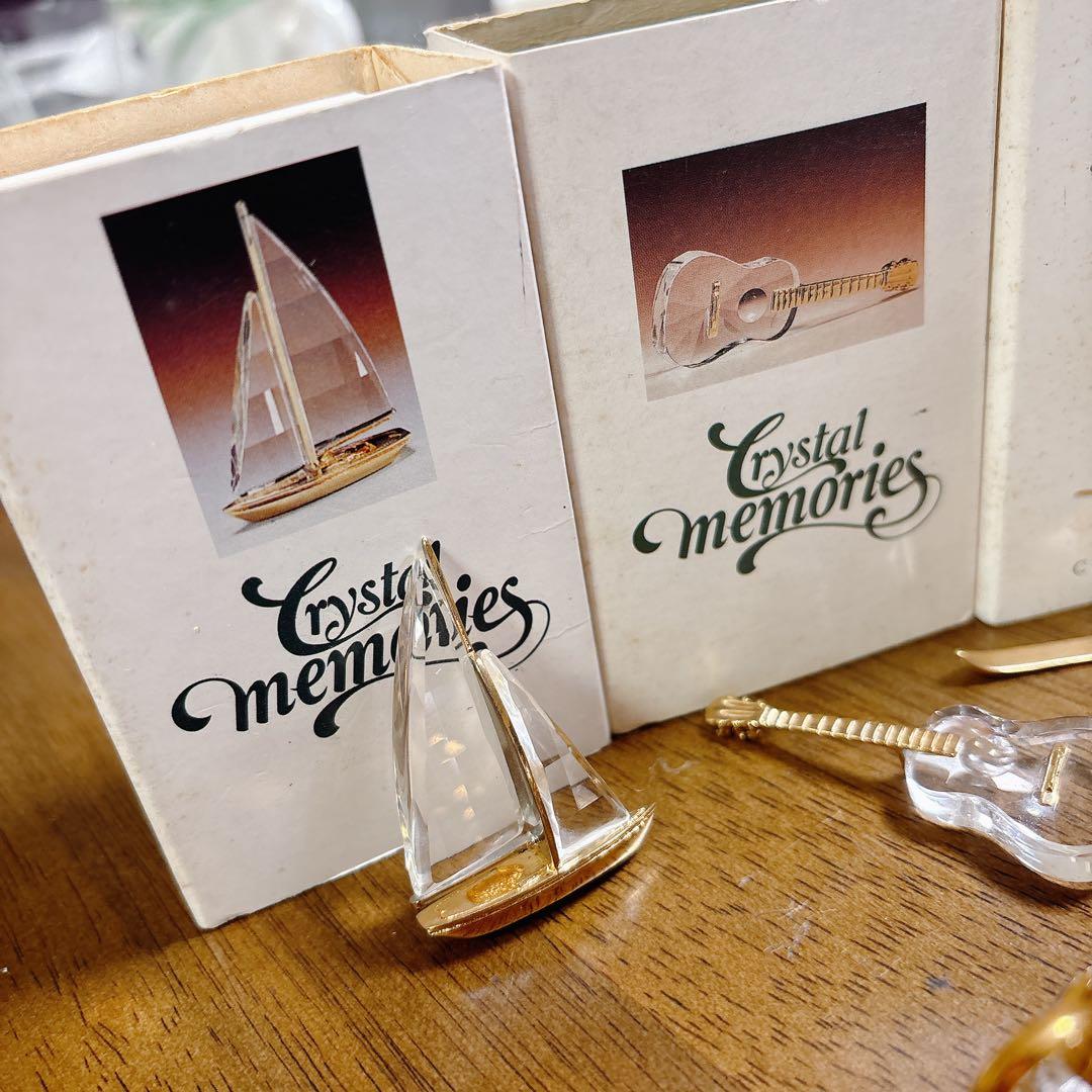 【スワロフスキー9点】　ヨット　ギター　スキー　ポット等