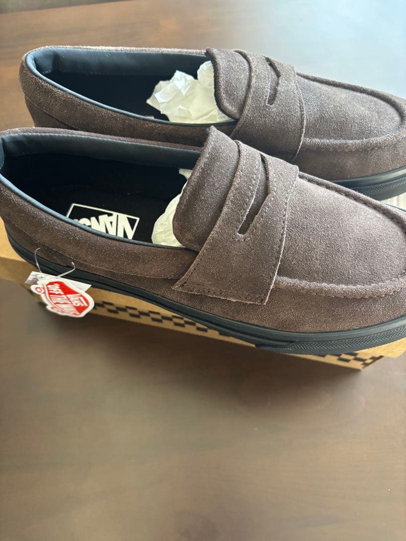 vans スエードローファー　ブラウン　26.5