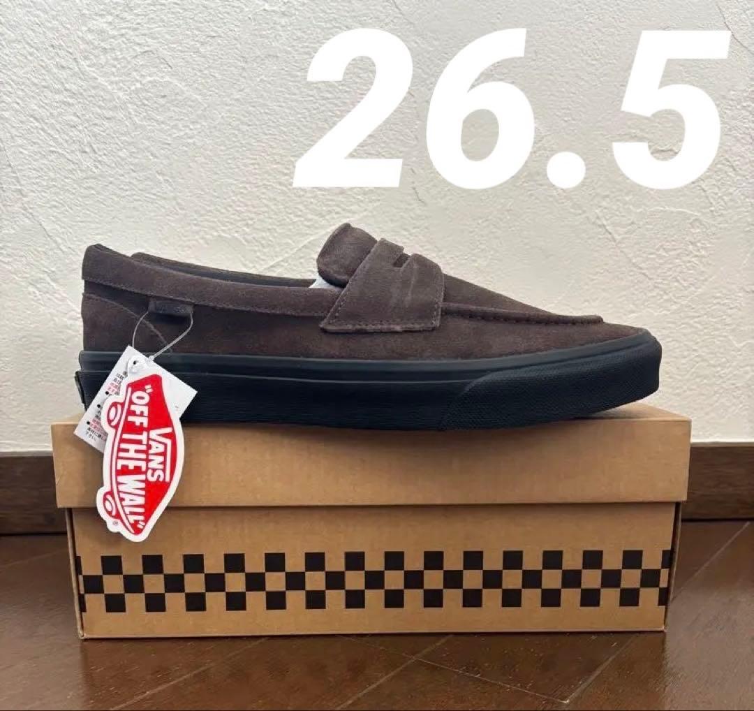 vans スエードローファー　ブラウン　26.5