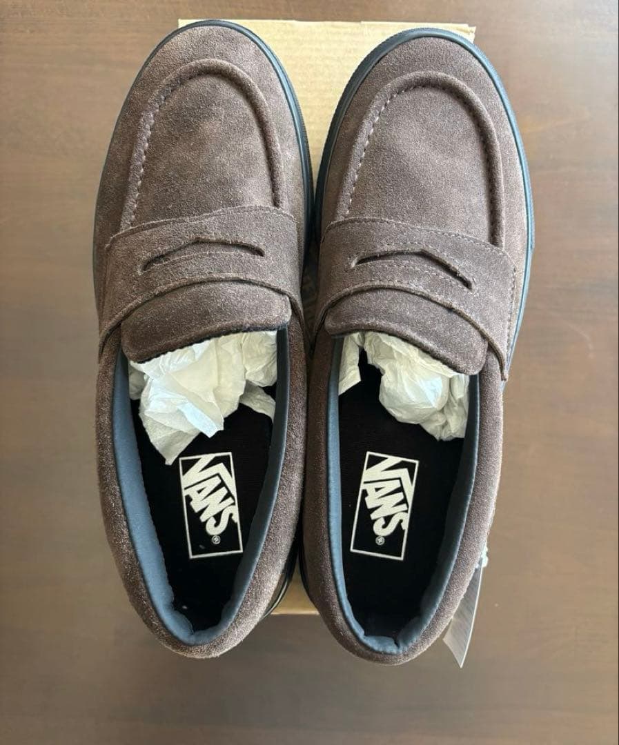 vans スエードローファー　ブラウン　26.5