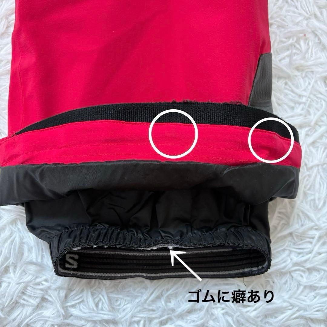 salomon サロモン レディース スキースノボパンツ レッド Lサイズ