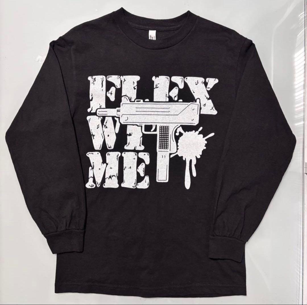 flex wit me ロンT S ブラック yokosquad