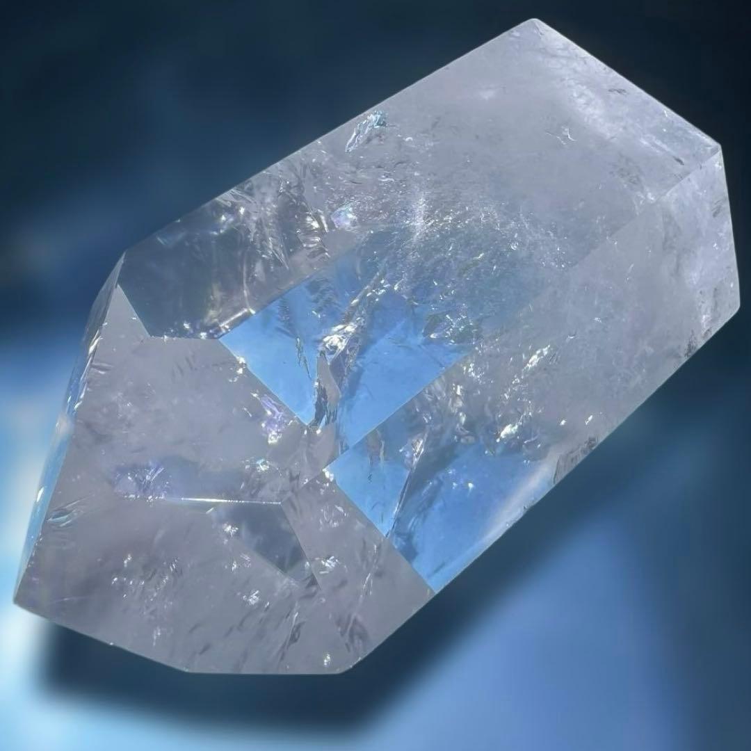 ✳️✨超極上の透明度と煌めき✨レインボー 水晶 ポイント 六角柱 天然石 原石