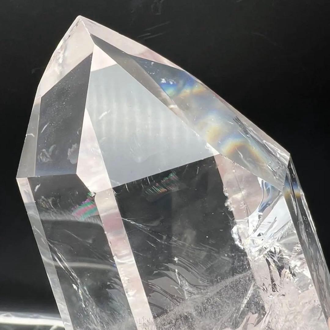 ✳️✨超極上の透明度と煌めき✨レインボー 水晶 ポイント 六角柱 天然石 原石