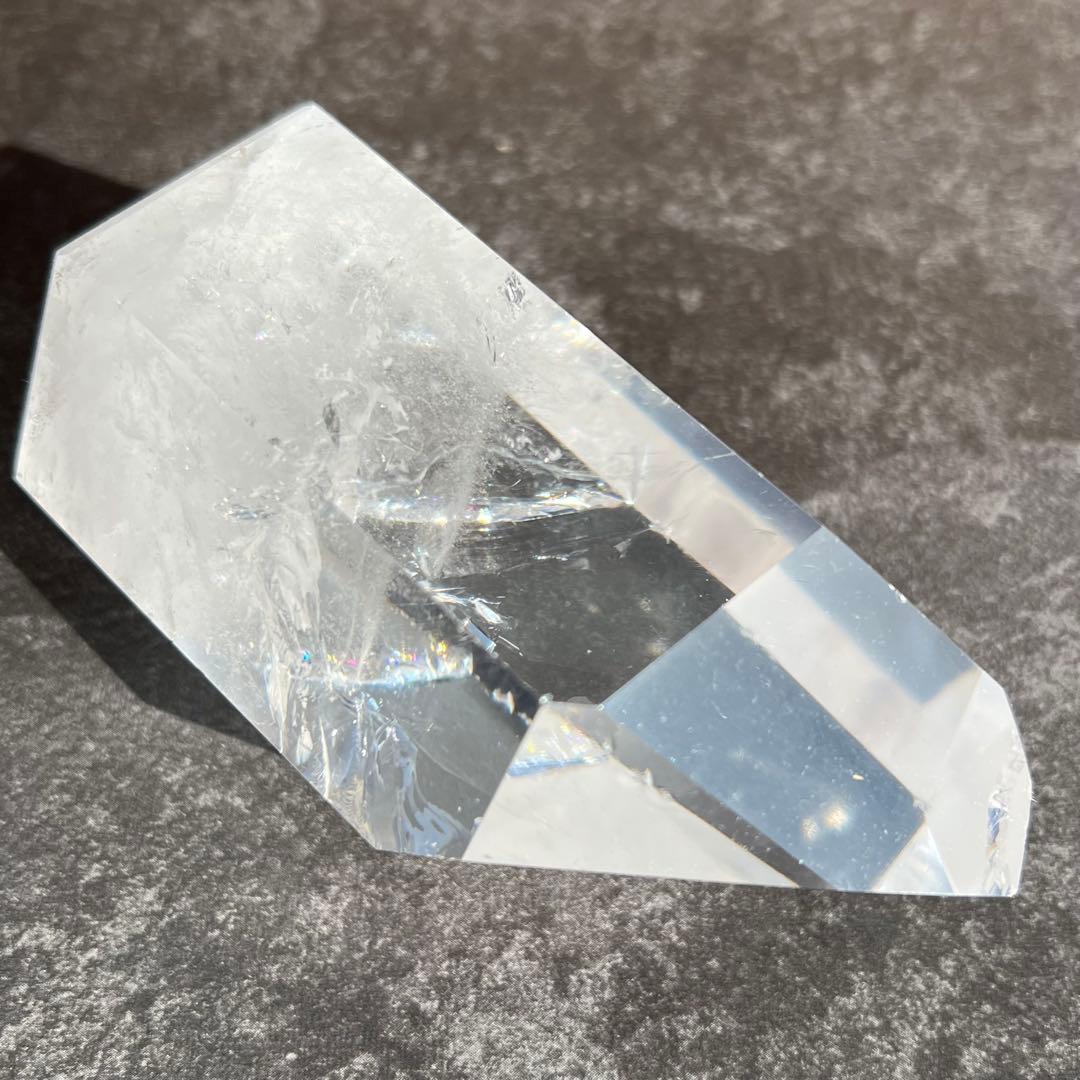 ✳️✨超極上の透明度と煌めき✨レインボー 水晶 ポイント 六角柱 天然石 原石