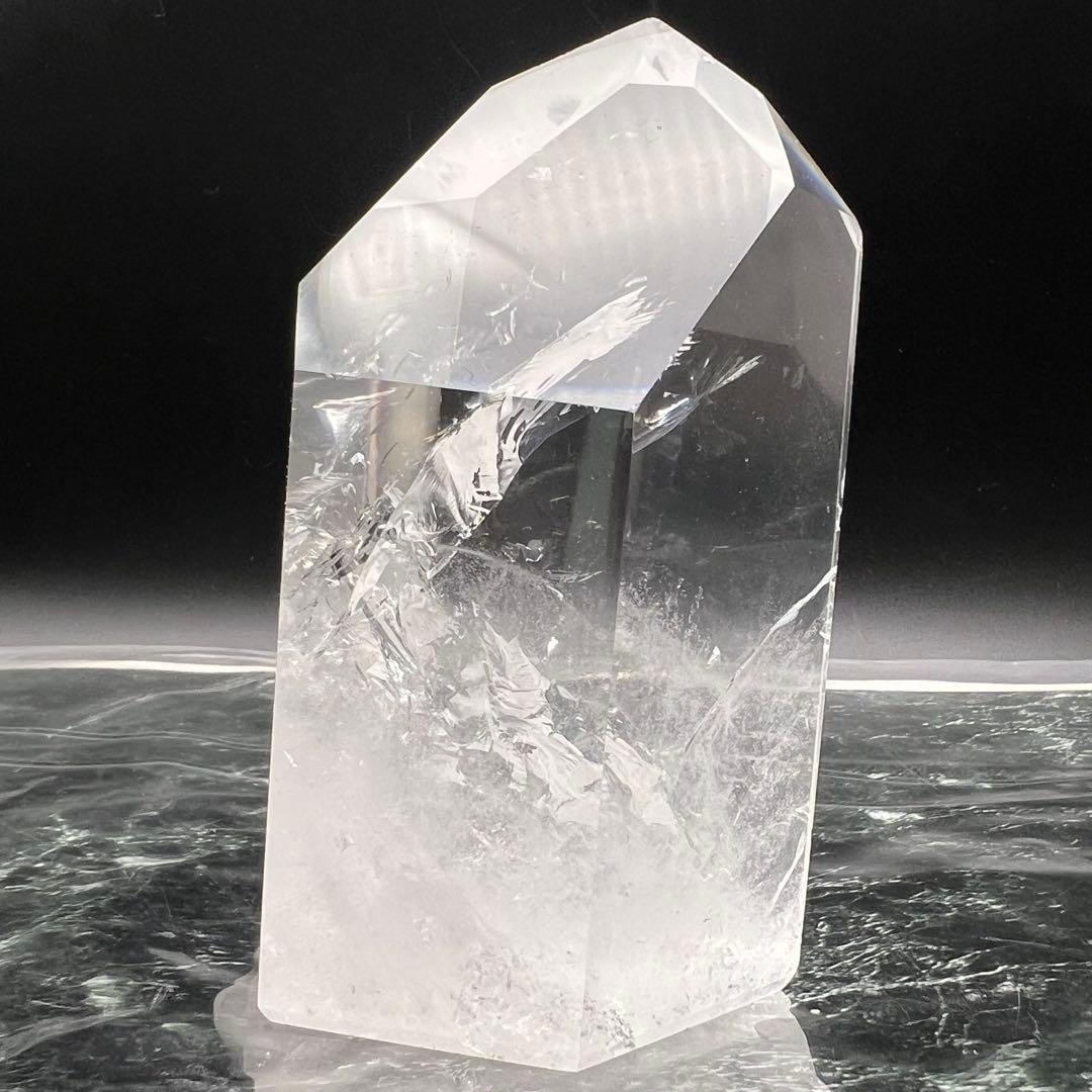 ✳️✨超極上の透明度と煌めき✨レインボー 水晶 ポイント 六角柱 天然石 原石