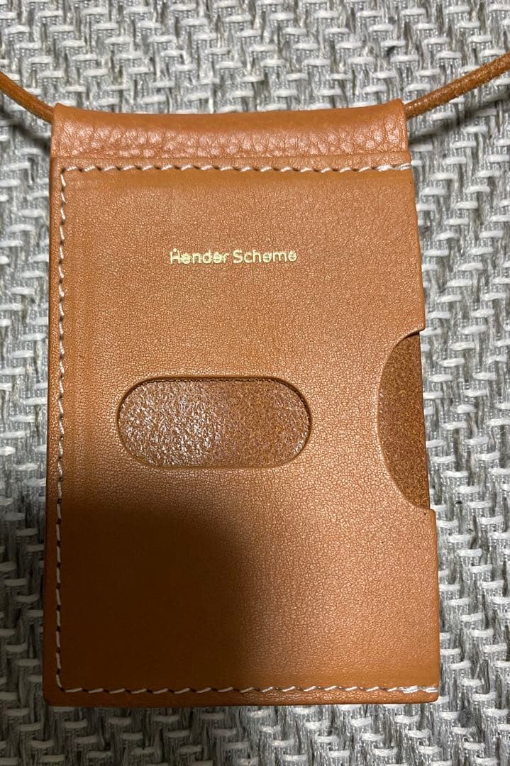 Hender Scheme hang wallet ケース ナチュラル