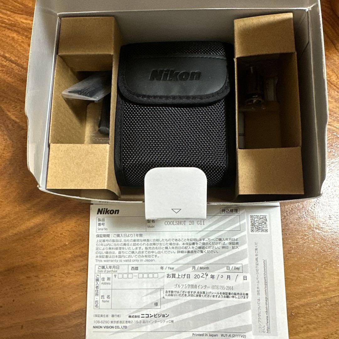 Nikon COOLSHOT 20 GII ゴルフ用距離計