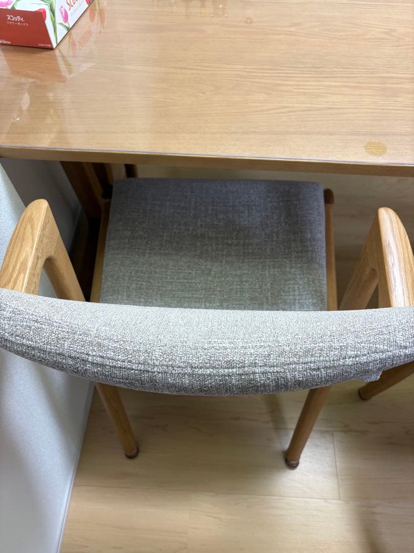 【浜本工芸】木製モダン　日本製　天然木　ダイニングテーブルセット