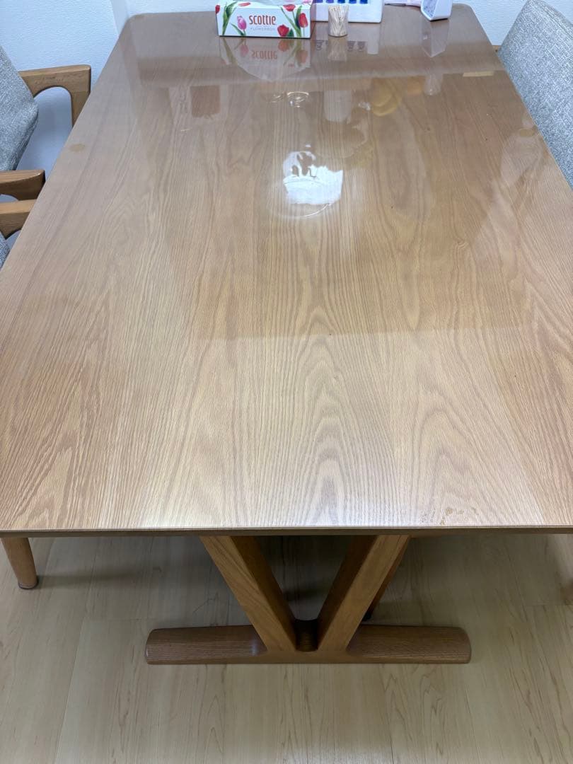 【浜本工芸】木製モダン　日本製　天然木　ダイニングテーブルセット