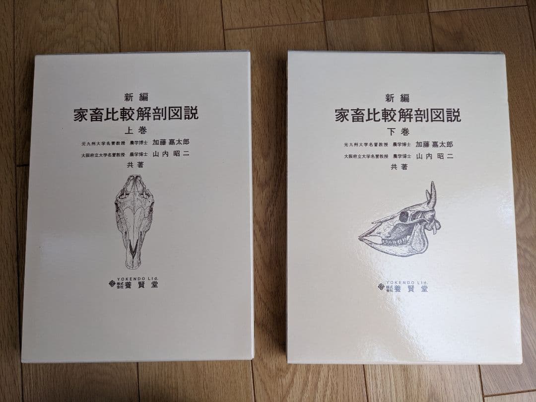 新編家畜比較解剖図説 上巻下巻セット