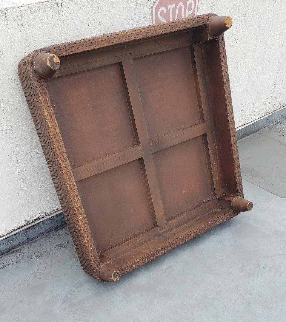 革編み込み　スツール