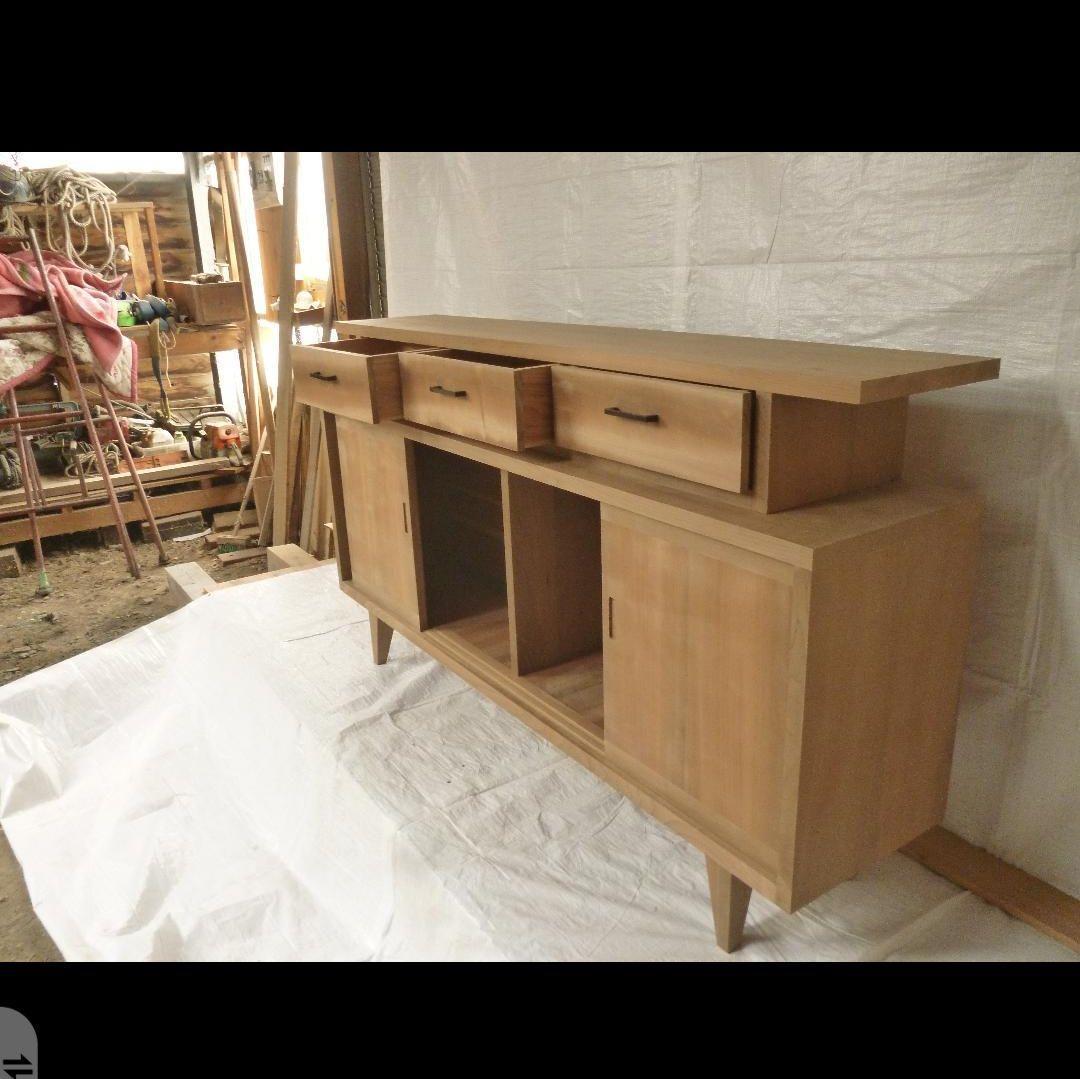 神代桂　カツラ　埋もれ木　チェスト　銘木　無垢材番号4