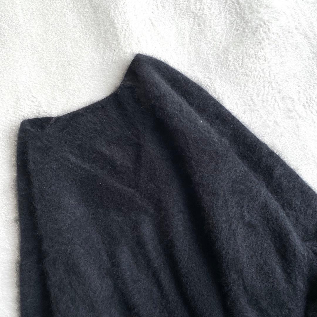 【美品✨】Deuxieme Classe ふわふわ　シャギーVネックニット　黒