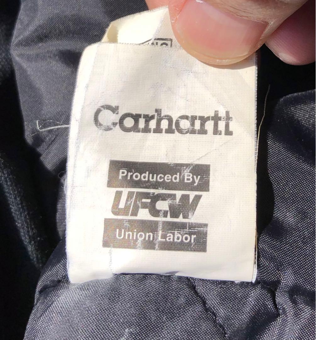 ま*様 Carhartt トラディショナルコート ブラック 90's 希少フード