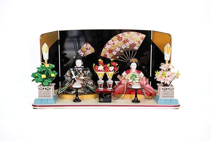 雛人形 親王飾り 平飾り Aタイプ 扇 ひな人形 ひな祭り 雛飾り ひな飾り