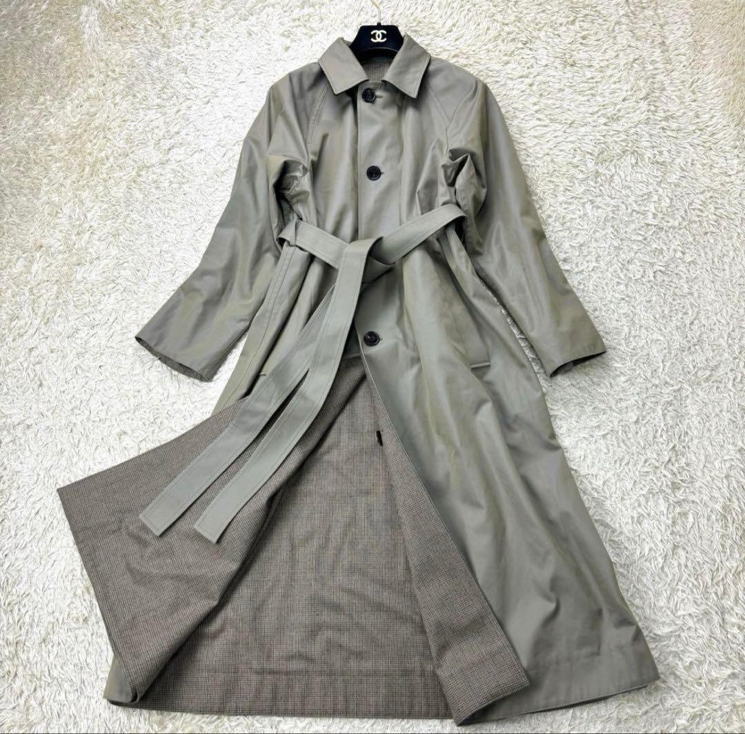 極美品◼️ TICCA ティッカリバーシブルステンカラーコート