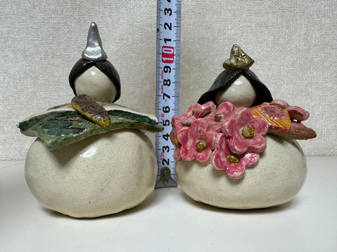 陶器雛 雛人形 ひな人形 ヒナ人形 雛祭り 陶器置物 2体セット 陶器商品 置物