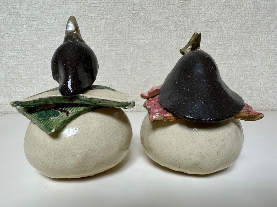 陶器雛 雛人形 ひな人形 ヒナ人形 雛祭り 陶器置物 2体セット 陶器商品 置物