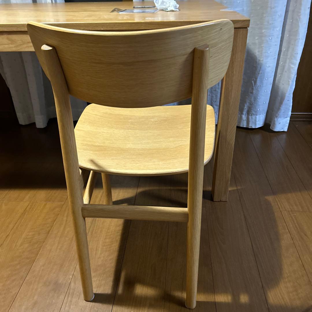 無印良品 ラウンドチェア　オーク材 ダイニングチェア　1脚