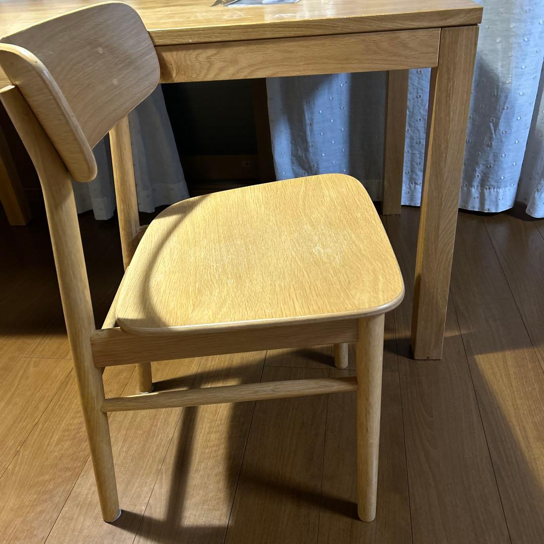無印良品 ラウンドチェア　オーク材 ダイニングチェア　1脚