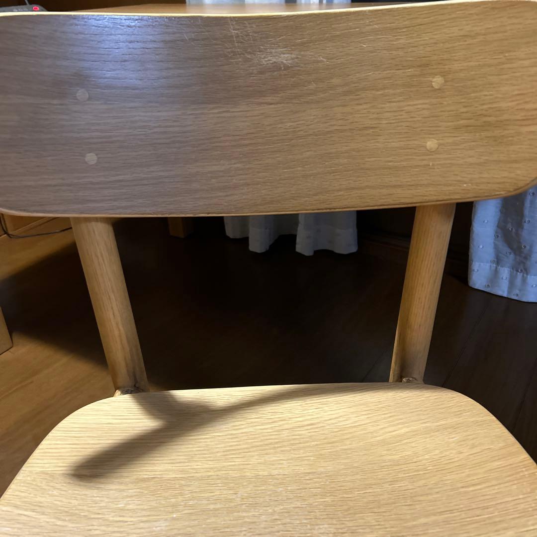 無印良品 ラウンドチェア　オーク材 ダイニングチェア　1脚