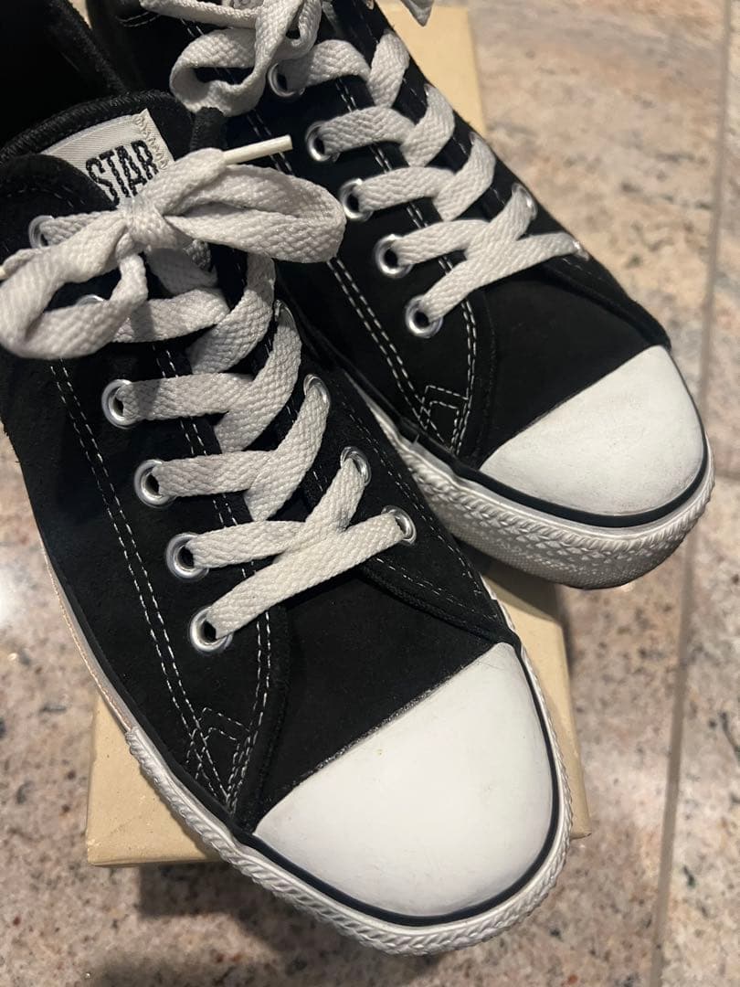 希少93年 CONVERSE スウェード ブラックUSA製 藤原ヒロシ US8