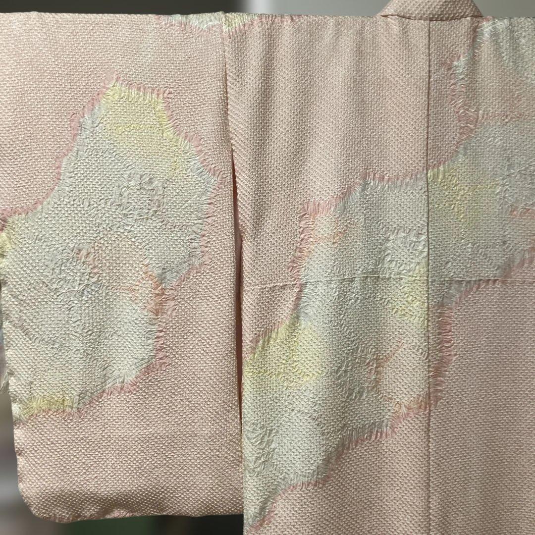 正絹　総絞り　四つ身祝い着