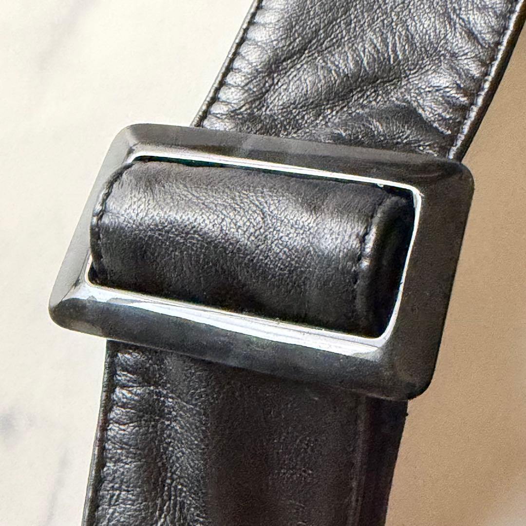 【高級本革】大きいサイズ 13AR 羊革 レザーコート ベルト付 黒 裏地ドット