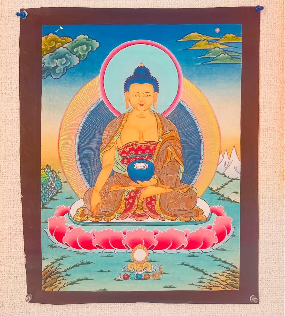 釈迦如来の仏画 GAUTAMA BUDDHA ブッダの美術品アート