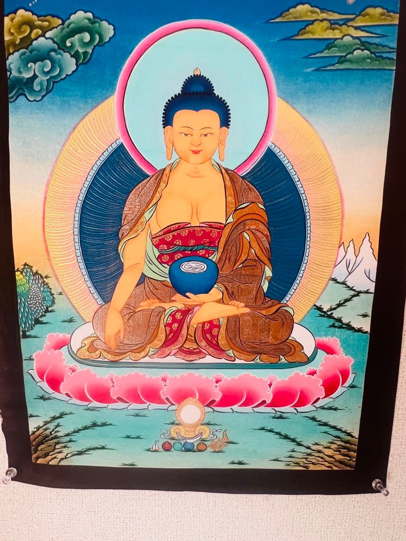 釈迦如来の仏画 GAUTAMA BUDDHA ブッダの美術品アート