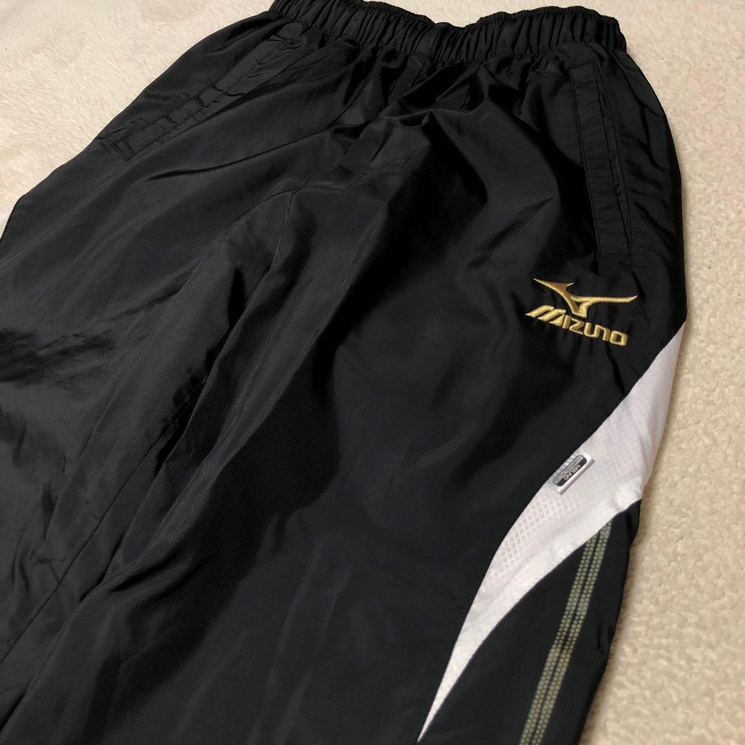 良品　MIZUNO ミズノ　ブレスサーモ　ウインドブレーカー上下　ブラック　M