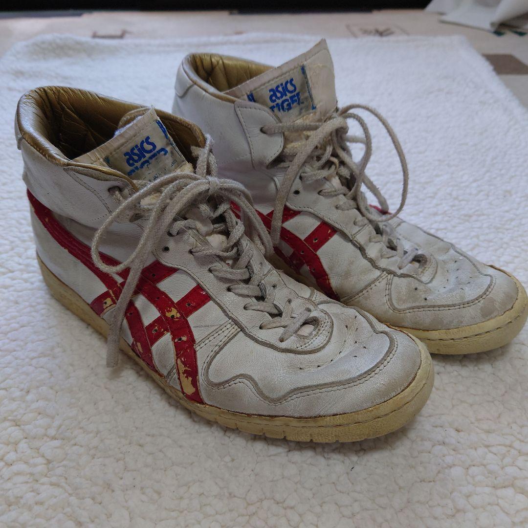 土日限定値下ASICS ハイカット バスケットシューズ スラムダンク三井寿モデル