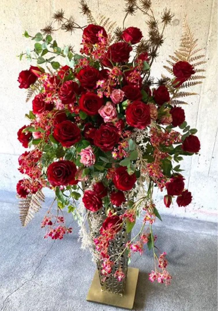 光触媒　人工観葉植物　ウォールグリーン　フェイクグリーン　デザイナーズローズ@g