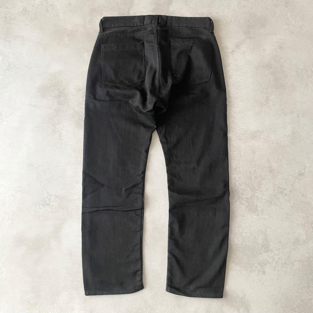 VOO レザー ドッキング パンツ ヴォー 日本製 異素材切替 ブラック