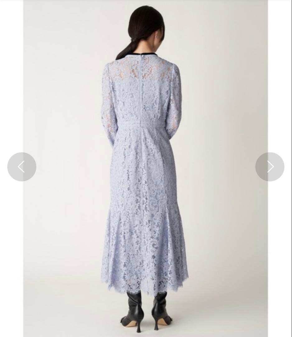 CELFORD ボウタイ付きレースマーメイドワンピース