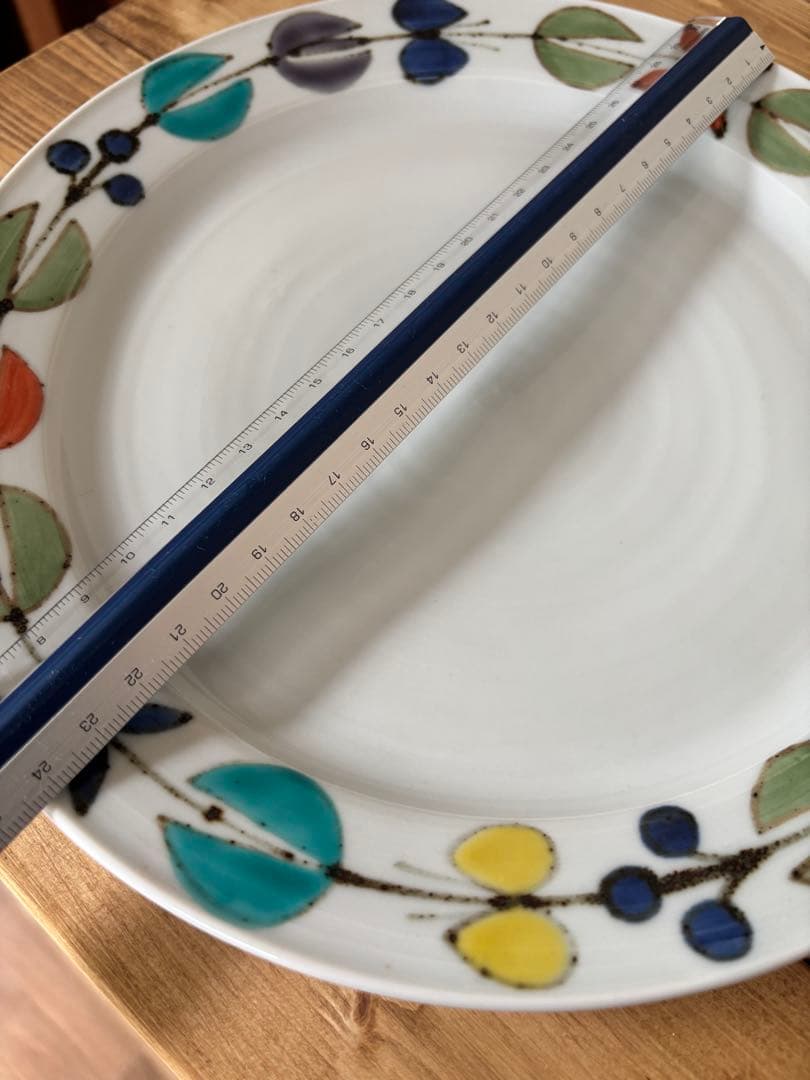 徳永優心 九谷青窯 九谷焼き プレート 皿 3枚セット 色絵花つなぎ