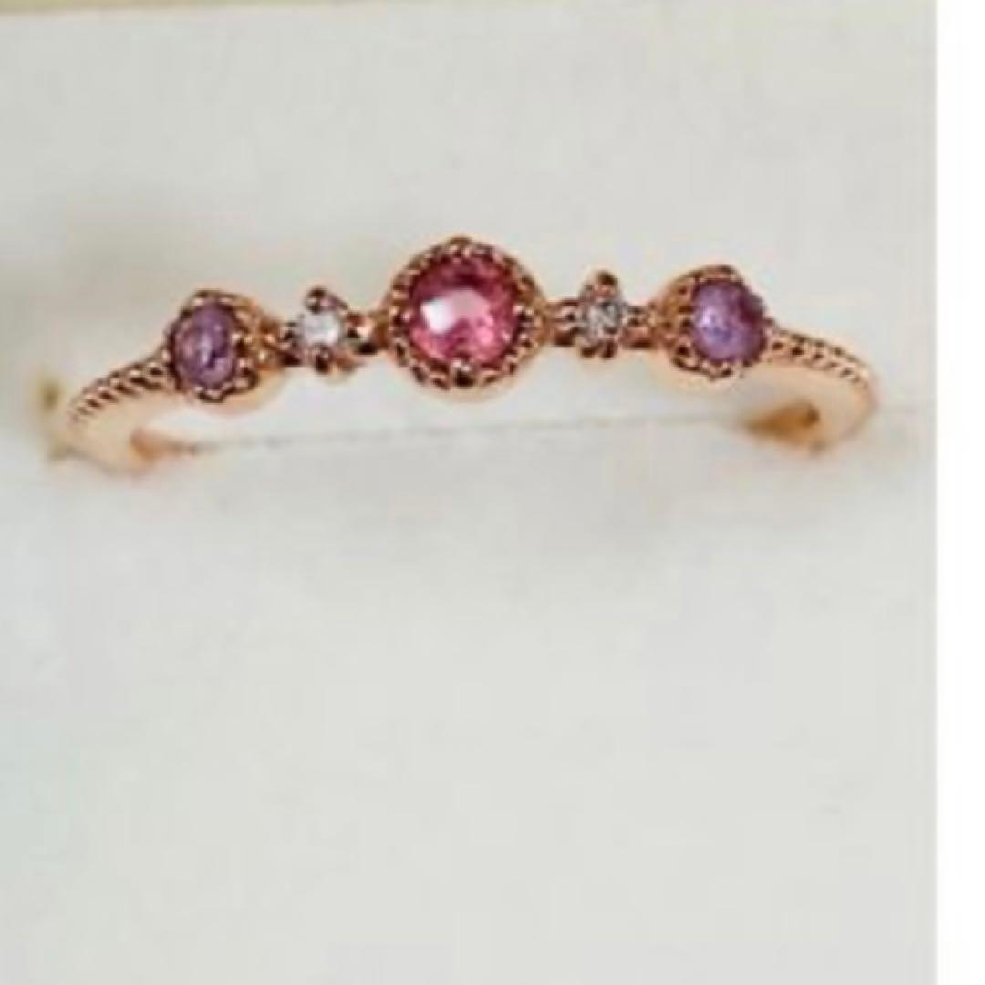 【新品未使用】ete K1OPG ピンクゴールドピンキーリング