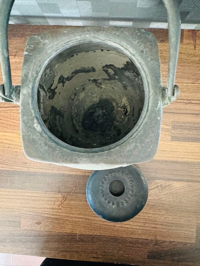 古銅 急須 大明宣徳五年 古置物 銅器 中国古賞物 蔵出 骨董品 アンティーク