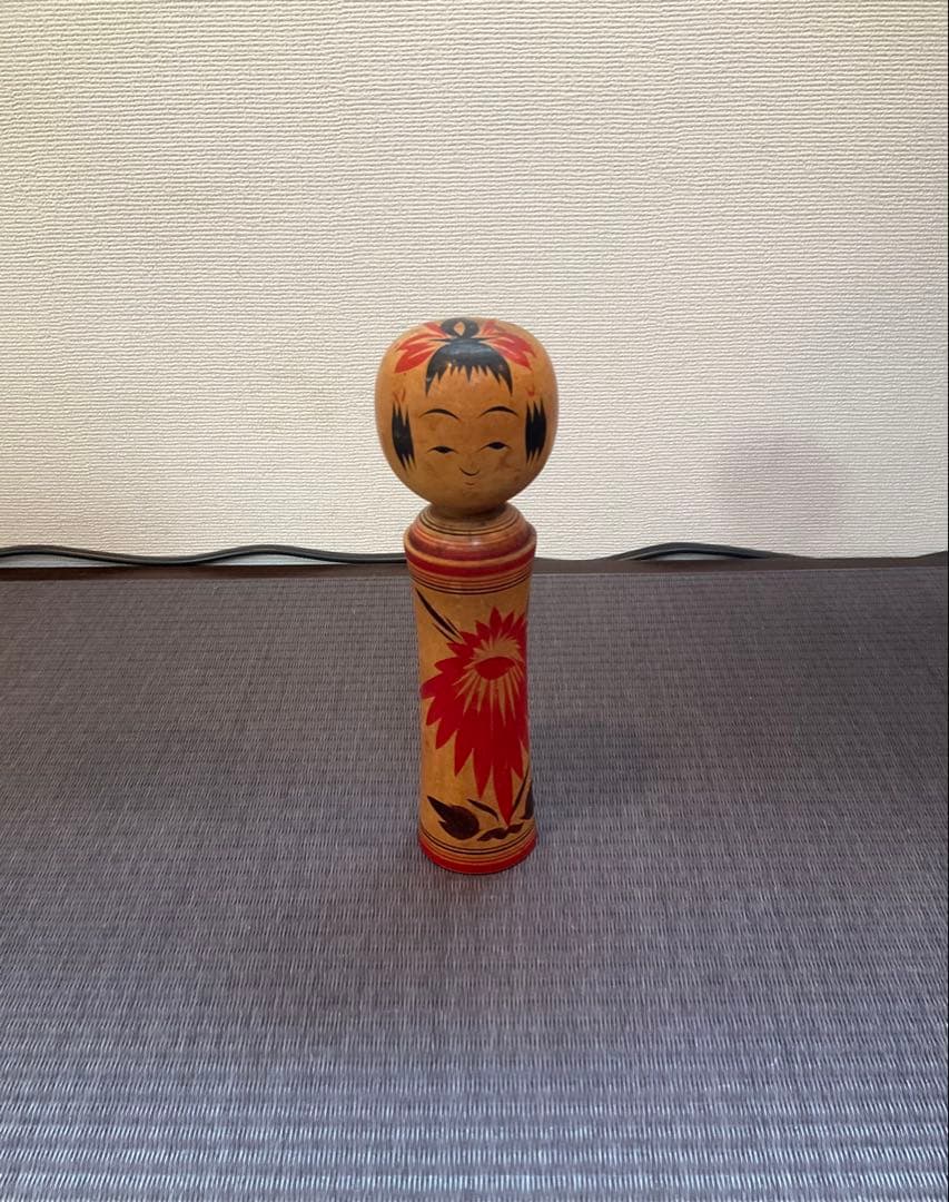 【レトロ】布袋様の一刀彫、こけし　14体【体長　約15㎝〜45㎝】