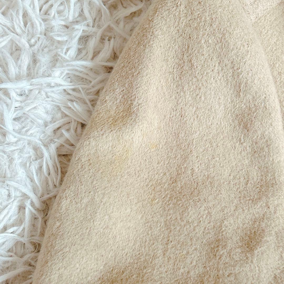 バーバリーロンドン⁂ロングコート　アンゴラ混　ラビットファー　ベージュ　M